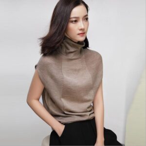 Pull léger ultra confort laine mélangée beige