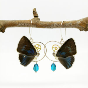 Boucle d'oreille papillon éternel