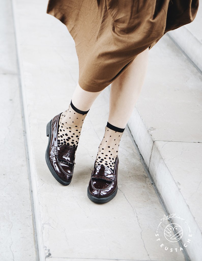 Chaussette transparente on sale femme