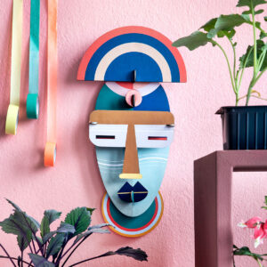Masque Brooklyn en carton recyclé et en encre végétale