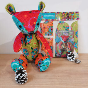 Kit de couture ours Mosaïque articulé en velours