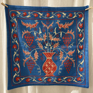 Housse de coussin brodée à la main 50/50cm