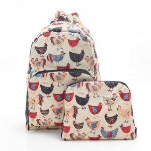 Sac à dos pliable imperméable et léger Poules