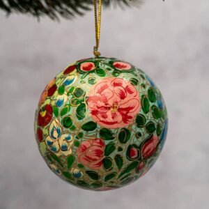 Boule de Noël Indien Floral