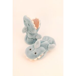 Mouffles moelleuses pour enfants requin bleu ciel