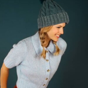 Bonnet chaud bleu