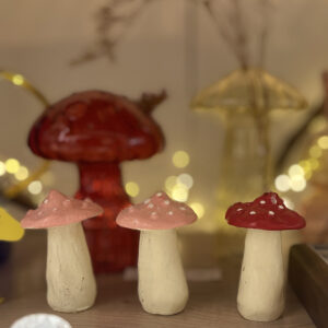 Lot de 6 bougies champignon