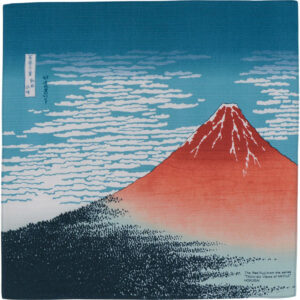 Furoshiki 48cm Fuji rouge