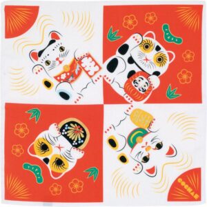 Furoshiki 48cm Le chat porte-bonheur