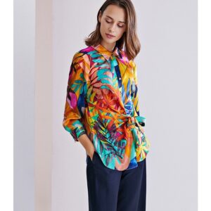 Chemisier soie couleurs vives