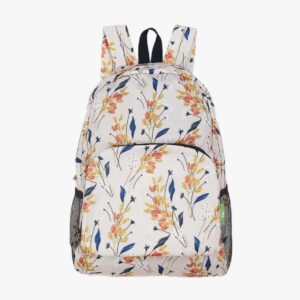Sac à dos pliable léger Eco Chic Floral Beige