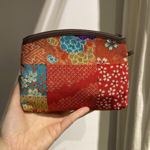 Pochette en tissu kimono