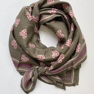 Foulard pur coton motifs fait main