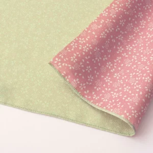 45 Polyster Amunzen Réversible | Motif Peau De Requin Fin/Sakura Vert Clair/Rose