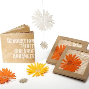 Fleur orange - guirlande -DE