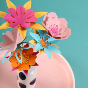 Mini-Carole - Kit petit bouquet fleurs en papier