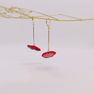 Boucle suspension Rouge Atelierla Menteuse