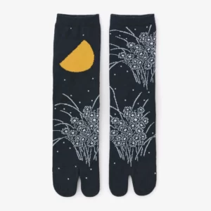 Chaussettes Tabi (mi-mollet) / Nuit d’automne【Hommes・Femmes】