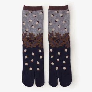 Chaussettes Tabi (mi-mollet) bleu femme/homme