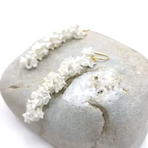 Boucles d'oreilles SAKURA blanc