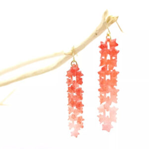 Boucles d'oreilles SAKURA mandarine