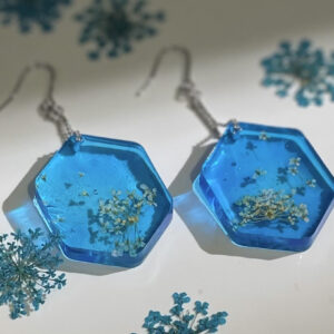 Boucles d'oreilles Orlaya blanc