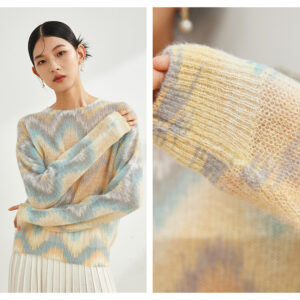 Pull mohair zig zag