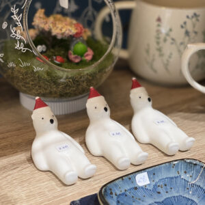 Déco Noël pose baguettes ours blancs