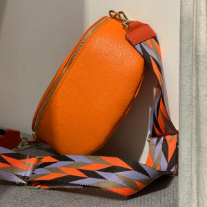 Sac banane cuir couleur orange