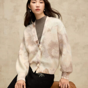 Veste couleurs douces en mohair