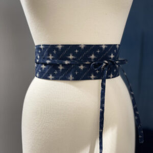 ceinture japonaise en coton bleu marine